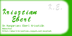 krisztian eberl business card